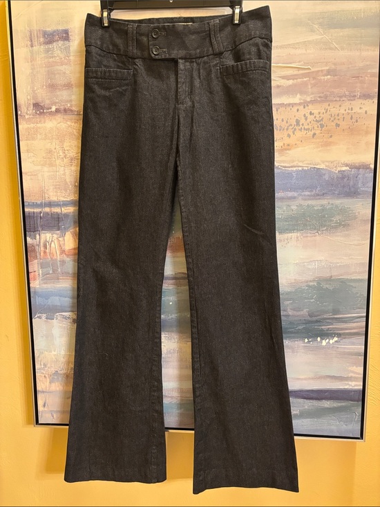 Banana Republic Denim - Banana Republic Dark Charcoal Wide-Leg Jeans